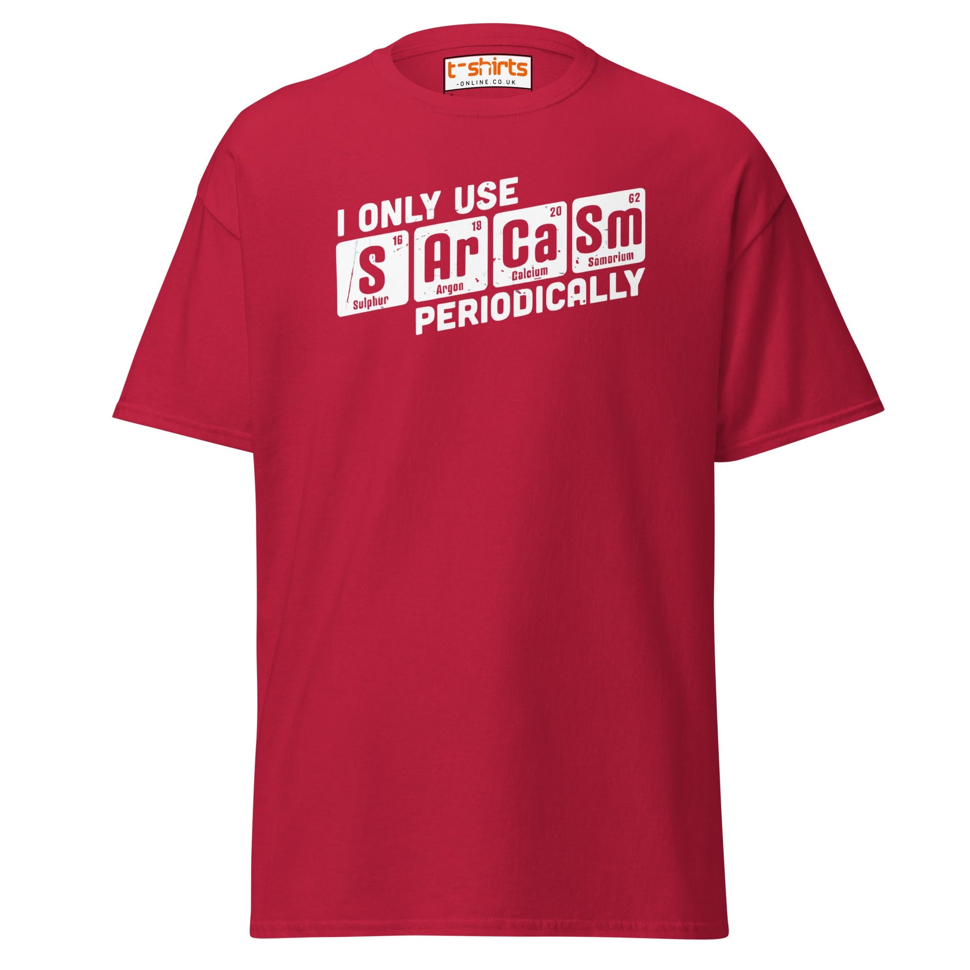 Sarcasm Periodically T-Shirt | Funny Science Humor Tee - Cardinal - T-Shirts Online