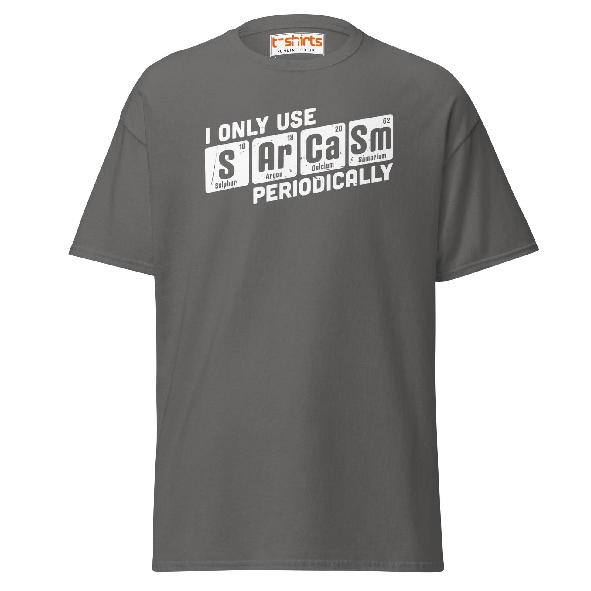 Sarcasm Periodically T-Shirt | Funny Science Humor Tee - Charcoal - T-Shirts Online