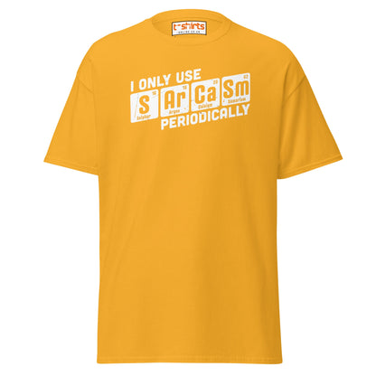 Sarcasm Periodically T-Shirt | Funny Science Humor Tee - Gold - T-Shirts Online