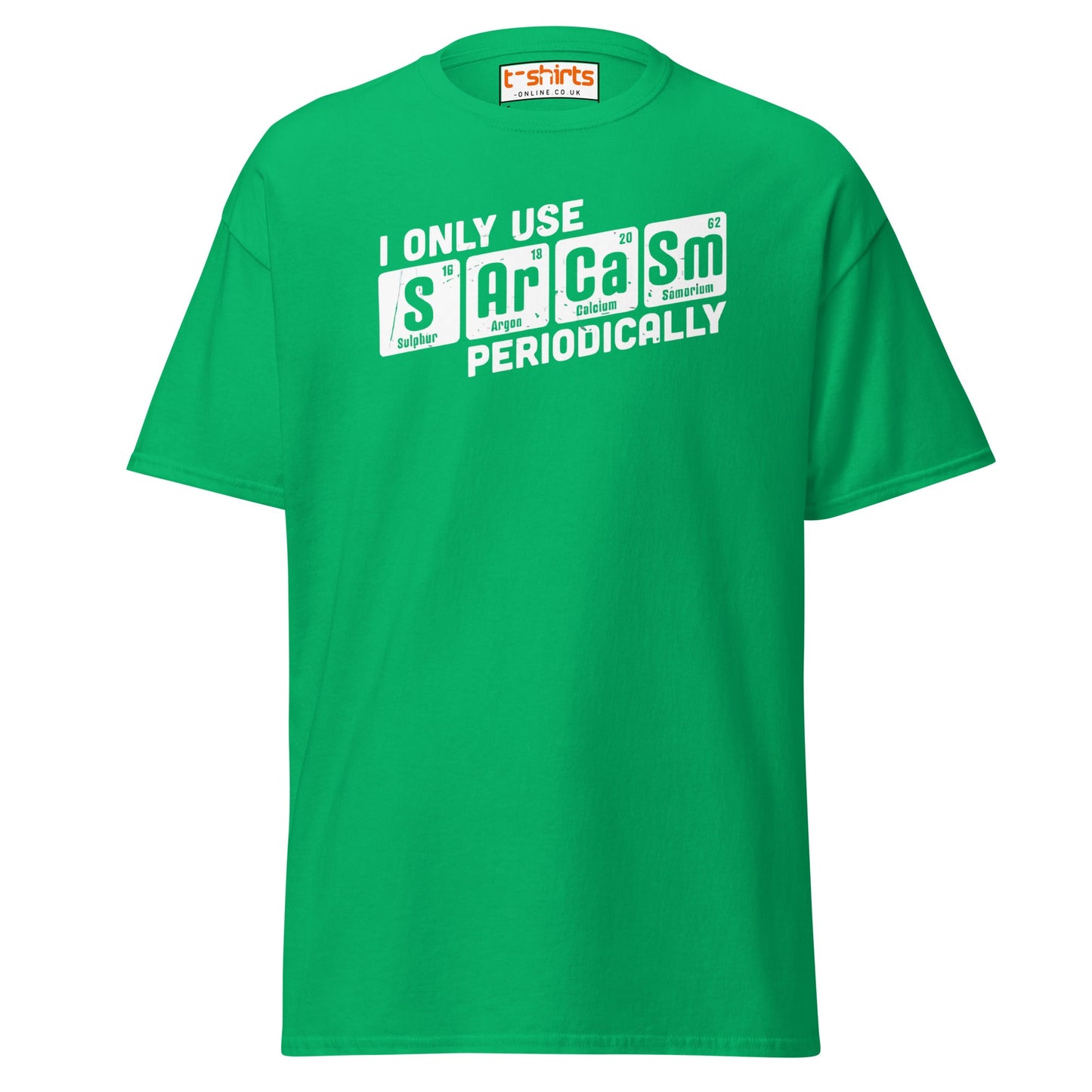 Sarcasm Periodically T-Shirt | Funny Science Humor Tee - Irish Green - T-Shirts Online