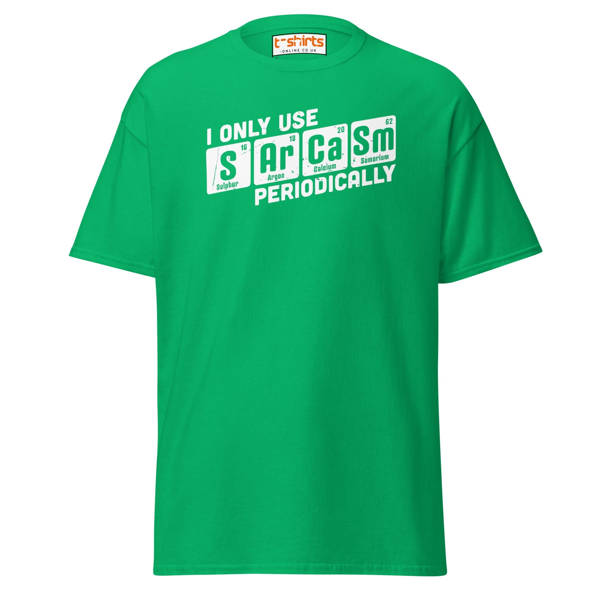 Sarcasm Periodically T-Shirt | Funny Science Humor Tee - Irish Green - T-Shirts Online