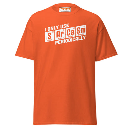 Sarcasm Periodically T-Shirt | Funny Science Humor Tee - Orange - T-Shirts Online