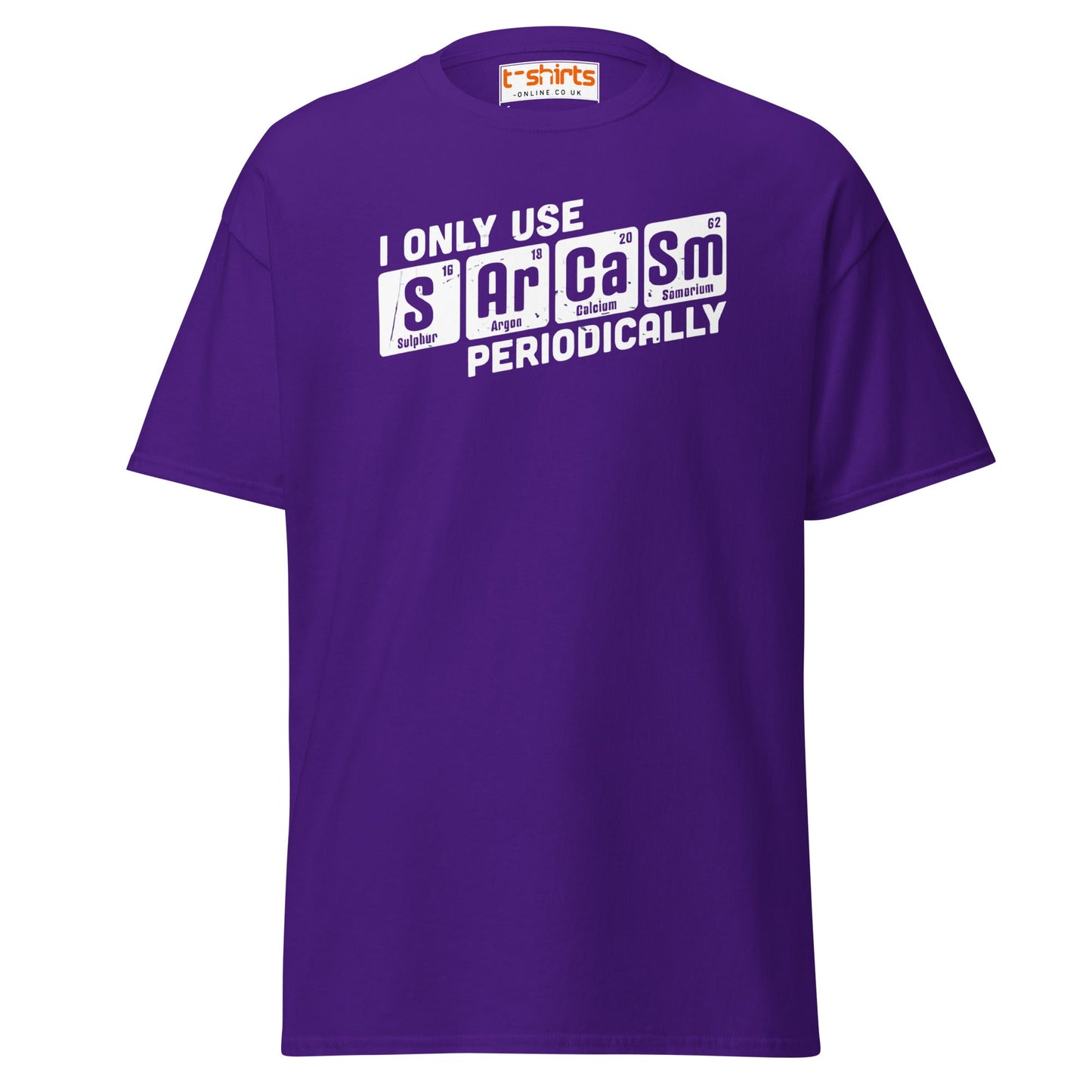 Sarcasm Periodically T-Shirt | Funny Science Humor Tee - Purple - T-Shirts Online