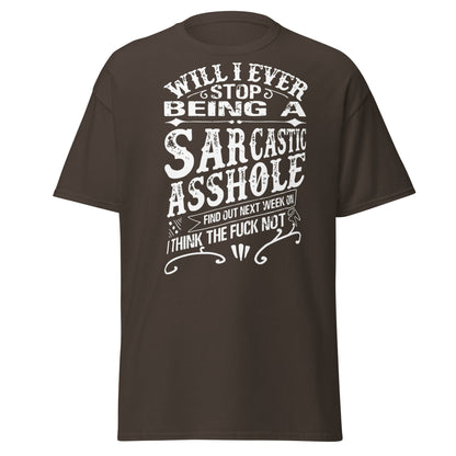 Sarcastic Asshole T-Shirt – Funny Attitude Adult Tee - Dark Chocolate - T-Shirts Online