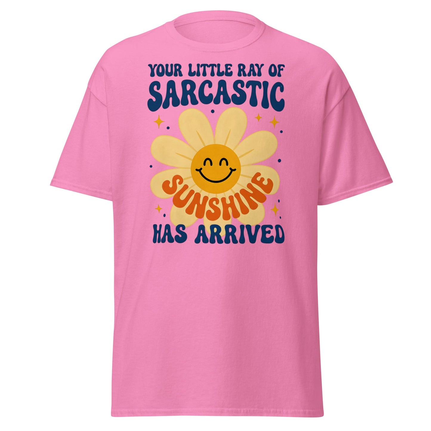 Sarcastic Sunshine Retro T-Shirt - Funny 70s Style Tee - Azalea - T-Shirts Online