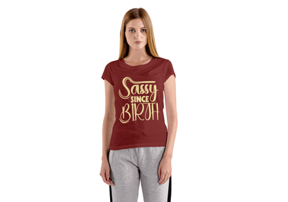 Sassy Since Birth | Sassy T-Shirt - Black - T-Shirts Online