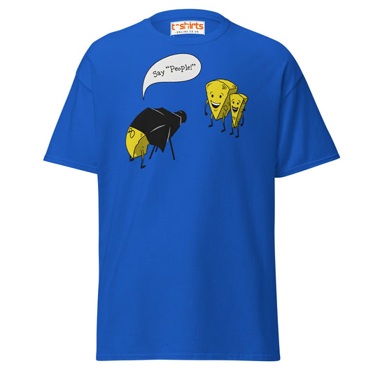 Say People Cheese Pun T-Shirt – Funny Foodie Tee - Royal - T-Shirts Online