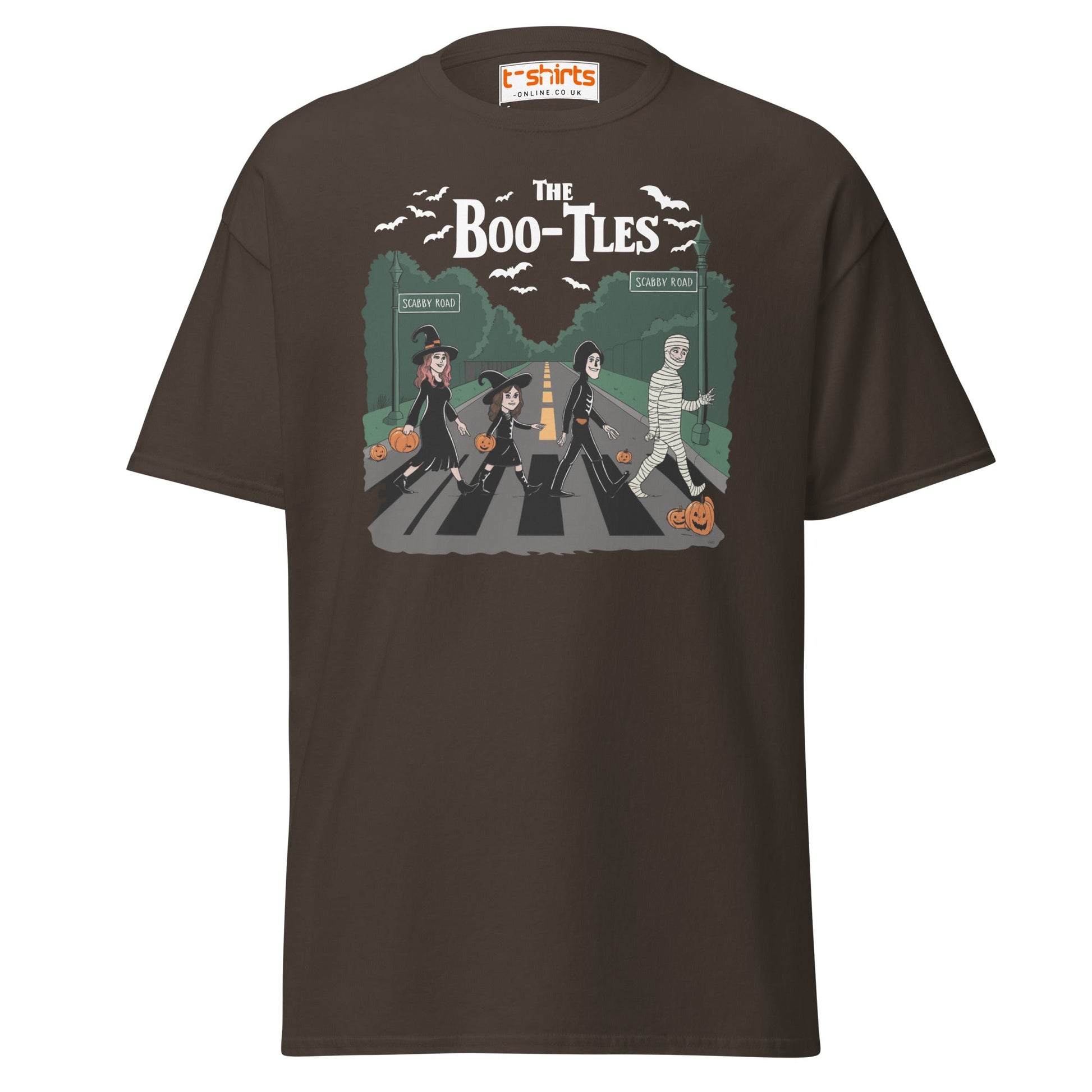 Scabby Road Halloween Parody T-Shirt - Dark Chocolate - T-Shirts Online