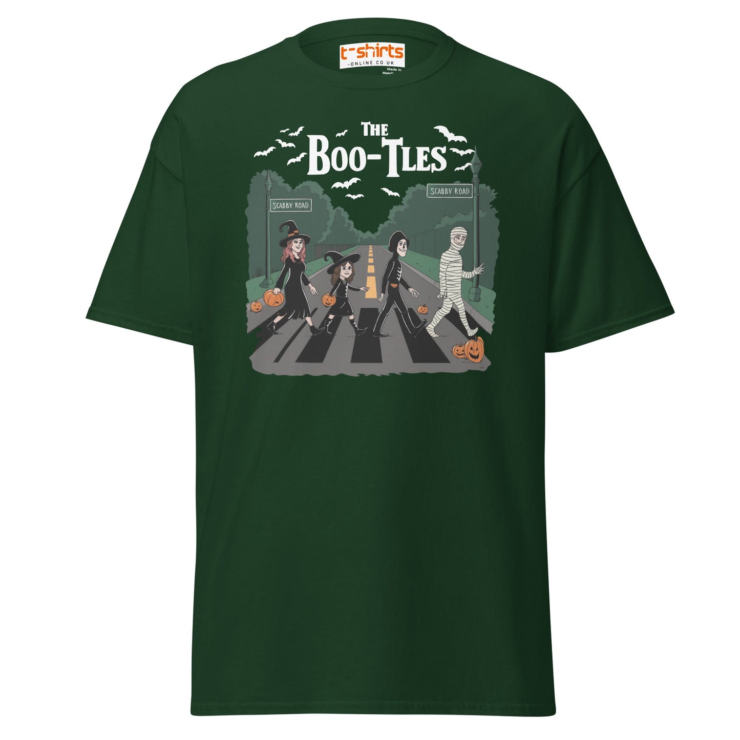 Scabby Road Halloween Parody T-Shirt - Forest Green - T-Shirts Online