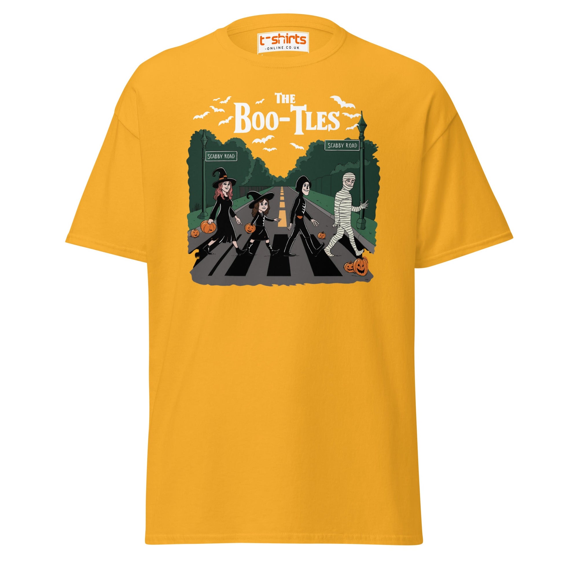 Scabby Road Halloween Parody T-Shirt - Gold - T-Shirts Online