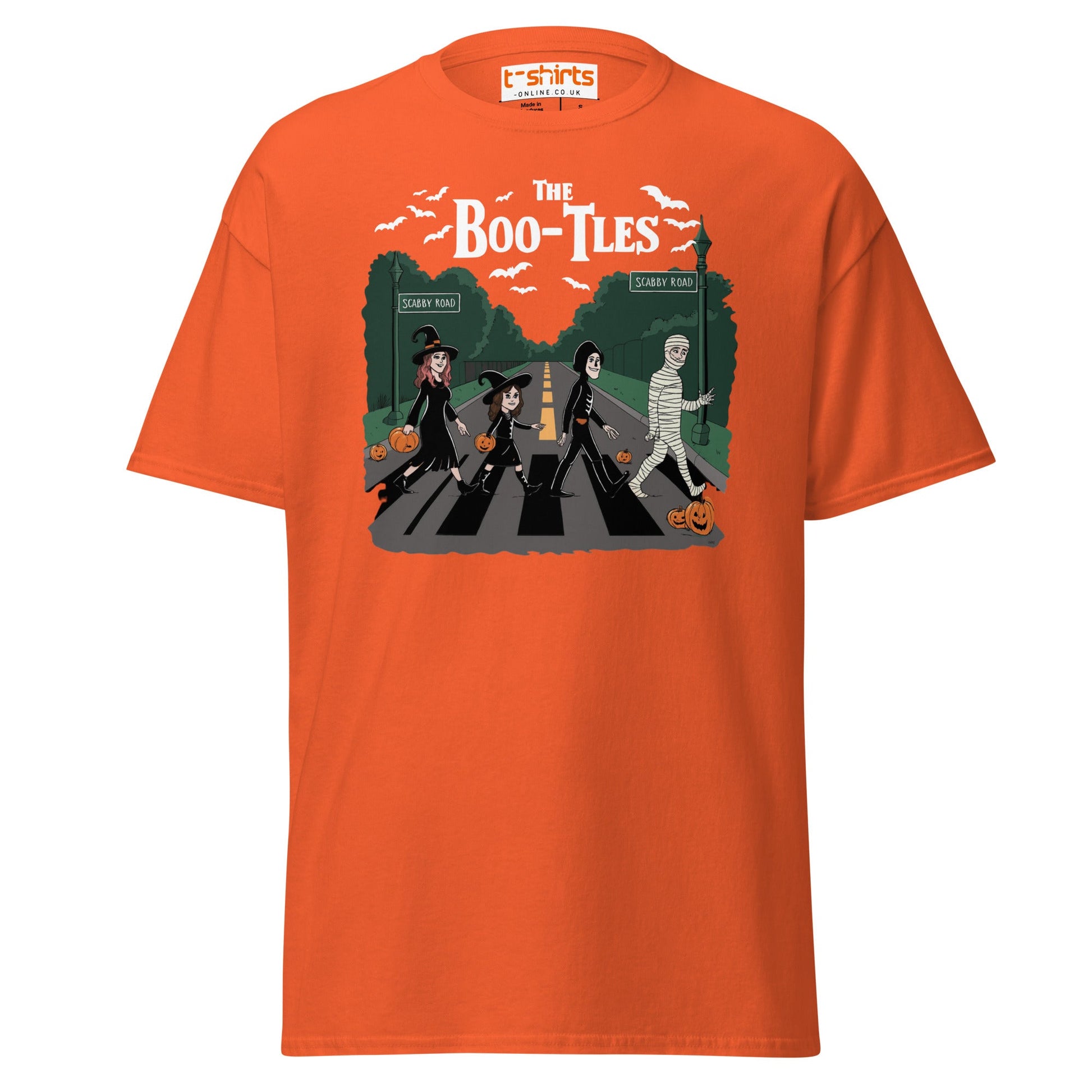 Scabby Road Halloween Parody T-Shirt - Orange - T-Shirts Online