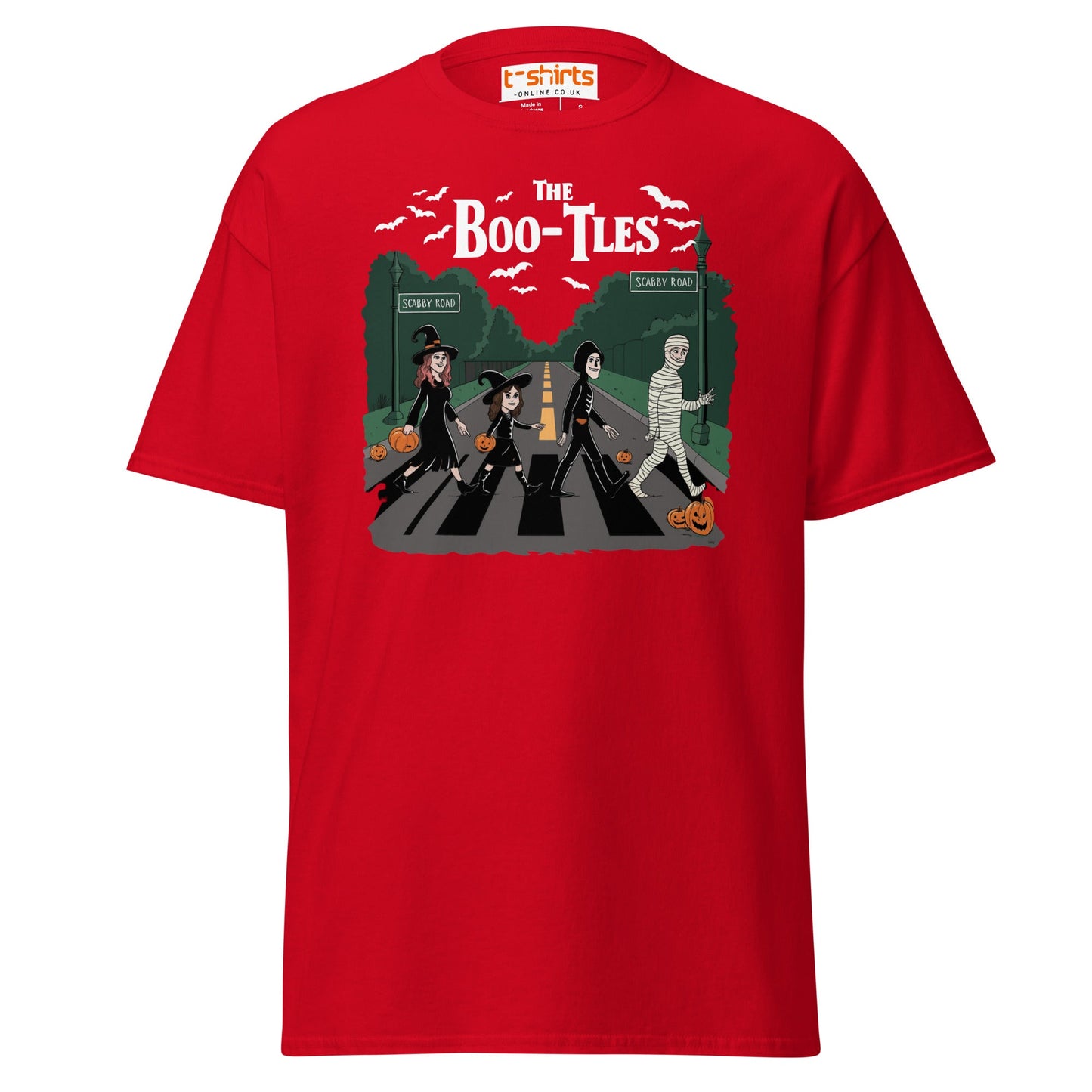 Scabby Road Halloween Parody T-Shirt - Red - T-Shirts Online