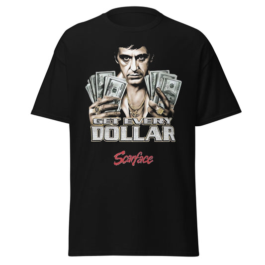 Scarface Tony Montana "Get Every Dollar" T-Shirt - Black - T-Shirts Online