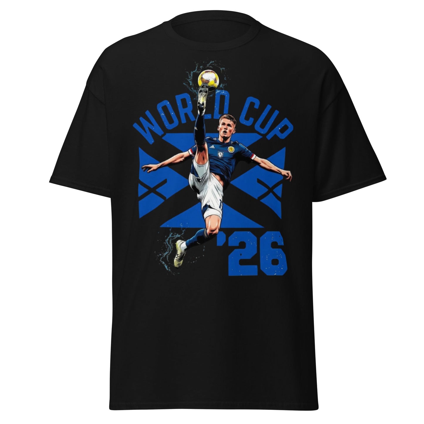 Scotland Soccer World Cup '26 Graphic T-Shirt - Black - T-Shirts Online
