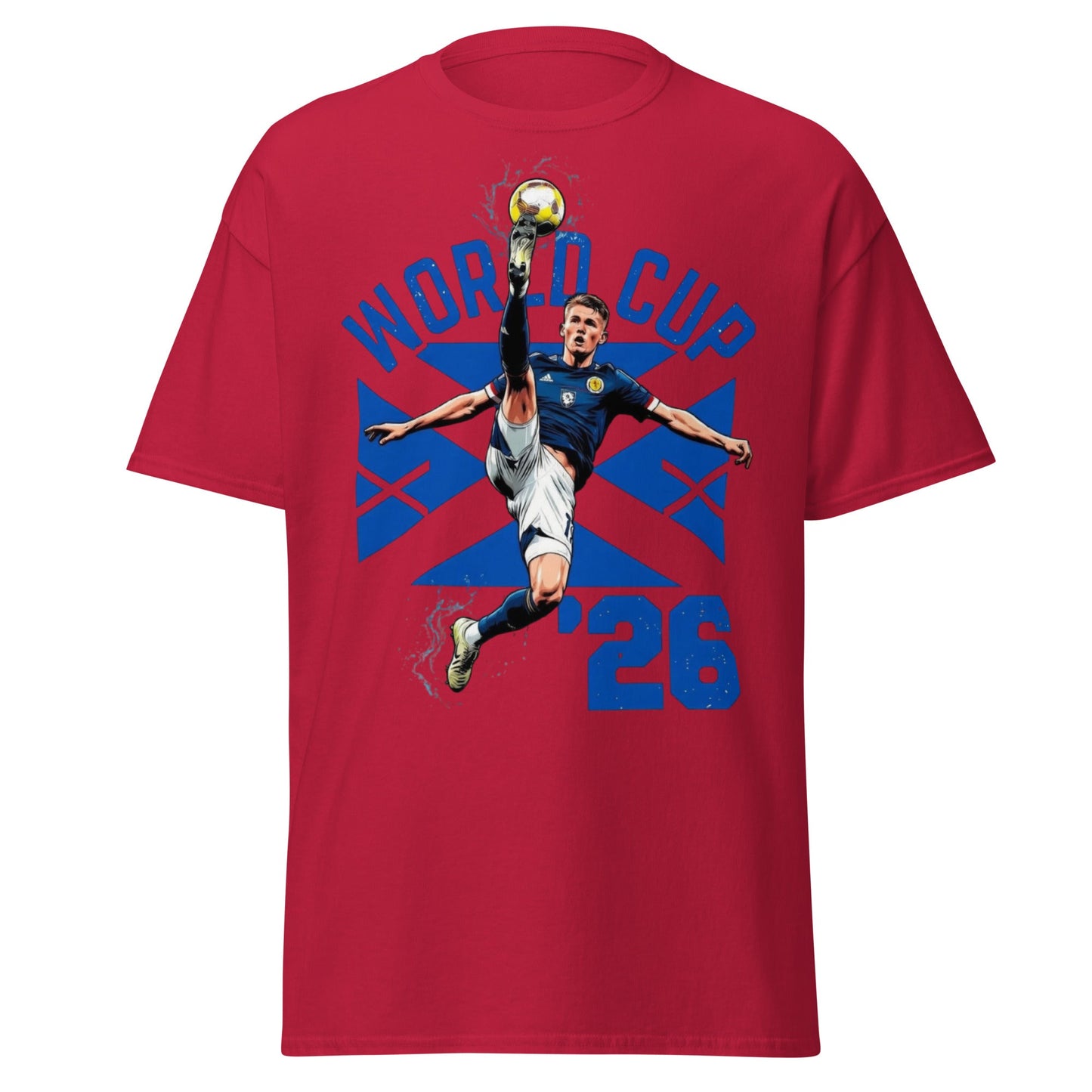Scotland Soccer World Cup '26 Graphic T-Shirt - Cardinal - T-Shirts Online