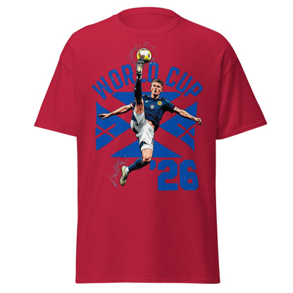 Scotland Soccer World Cup '26 Graphic T-Shirt - Cardinal - T-Shirts Online