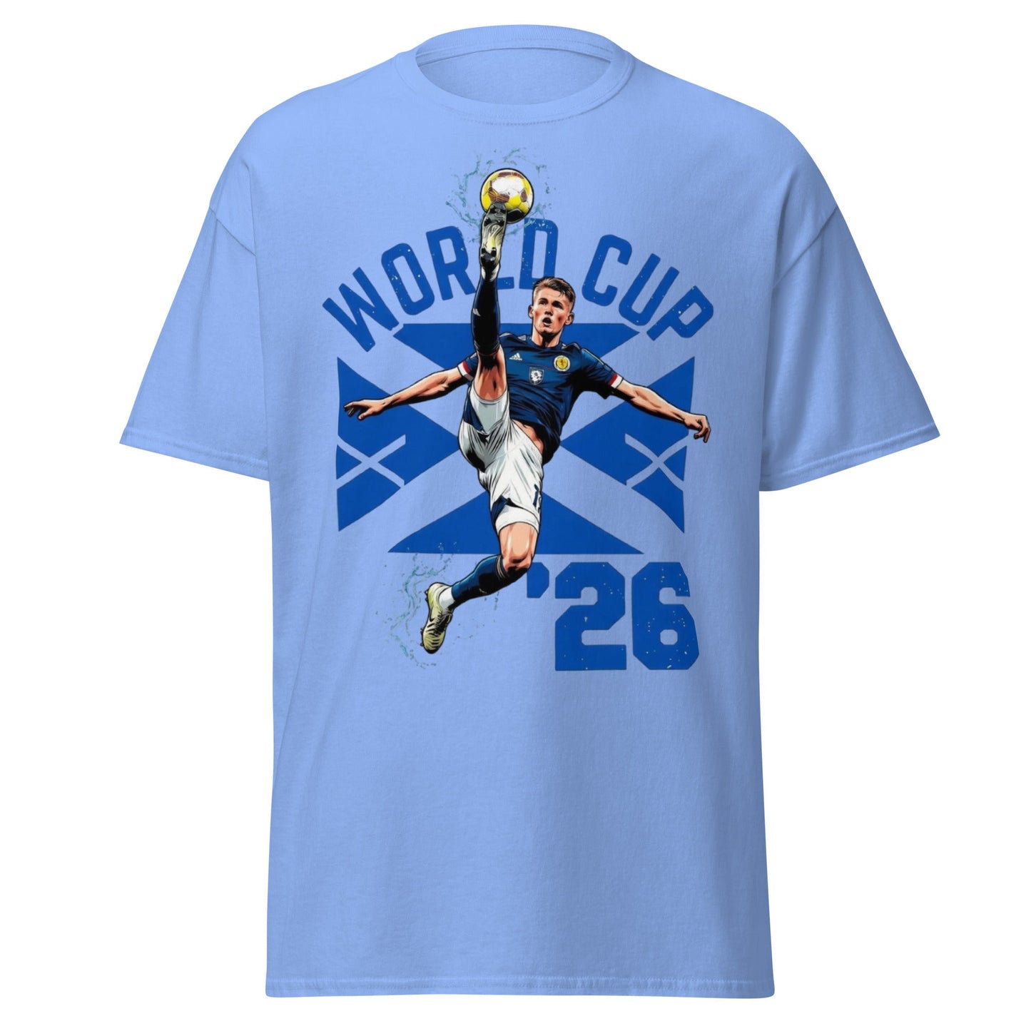 Scotland Soccer World Cup '26 Graphic T-Shirt - Carolina Blue - T-Shirts Online