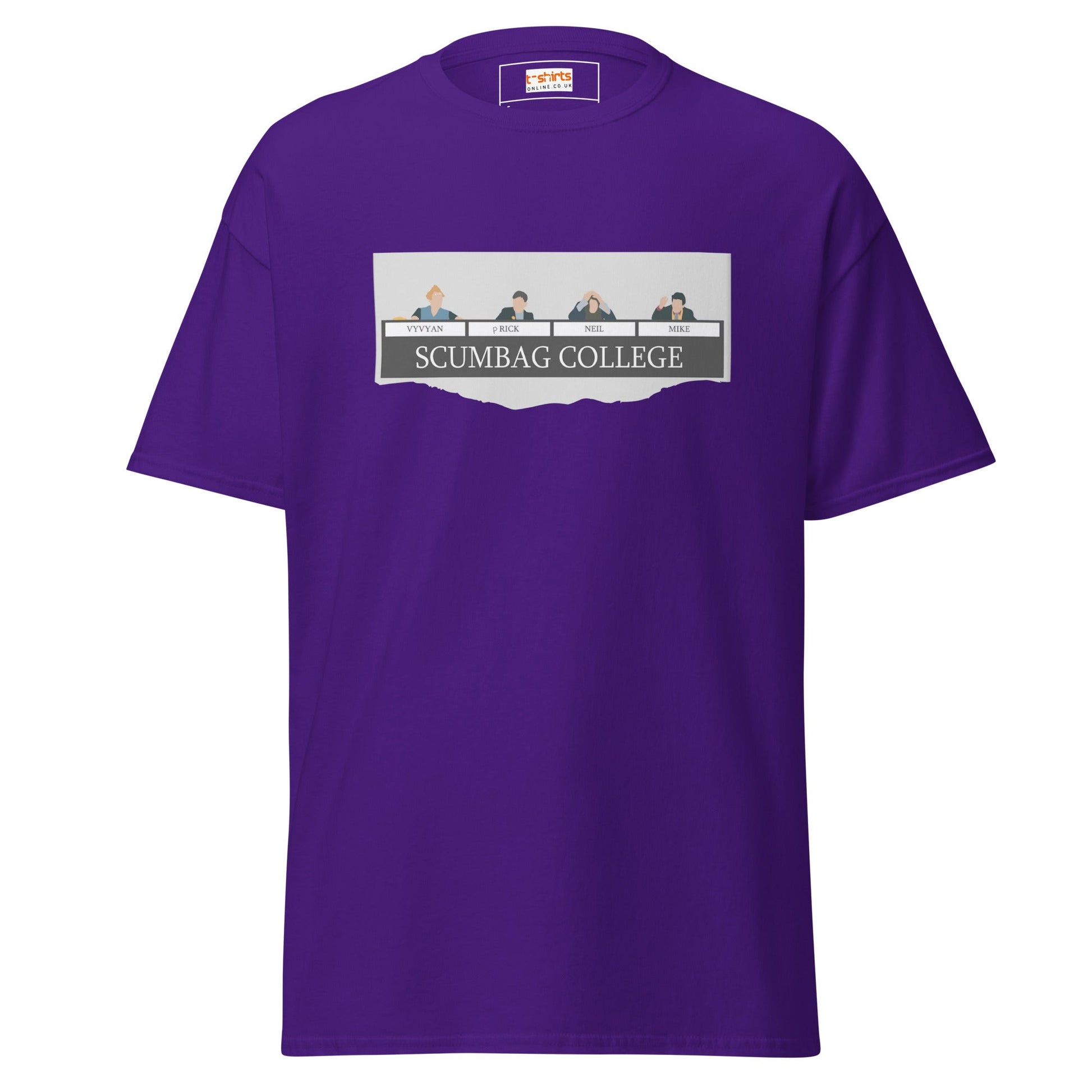 Scumbags College | TV Comedy T-Shirts - Purple - T-Shirts Online