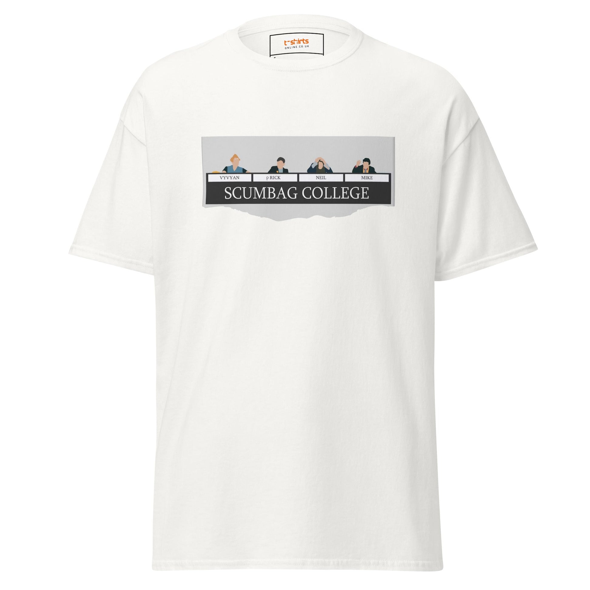 Scumbags College | TV Comedy T-Shirts - White - T-Shirts Online