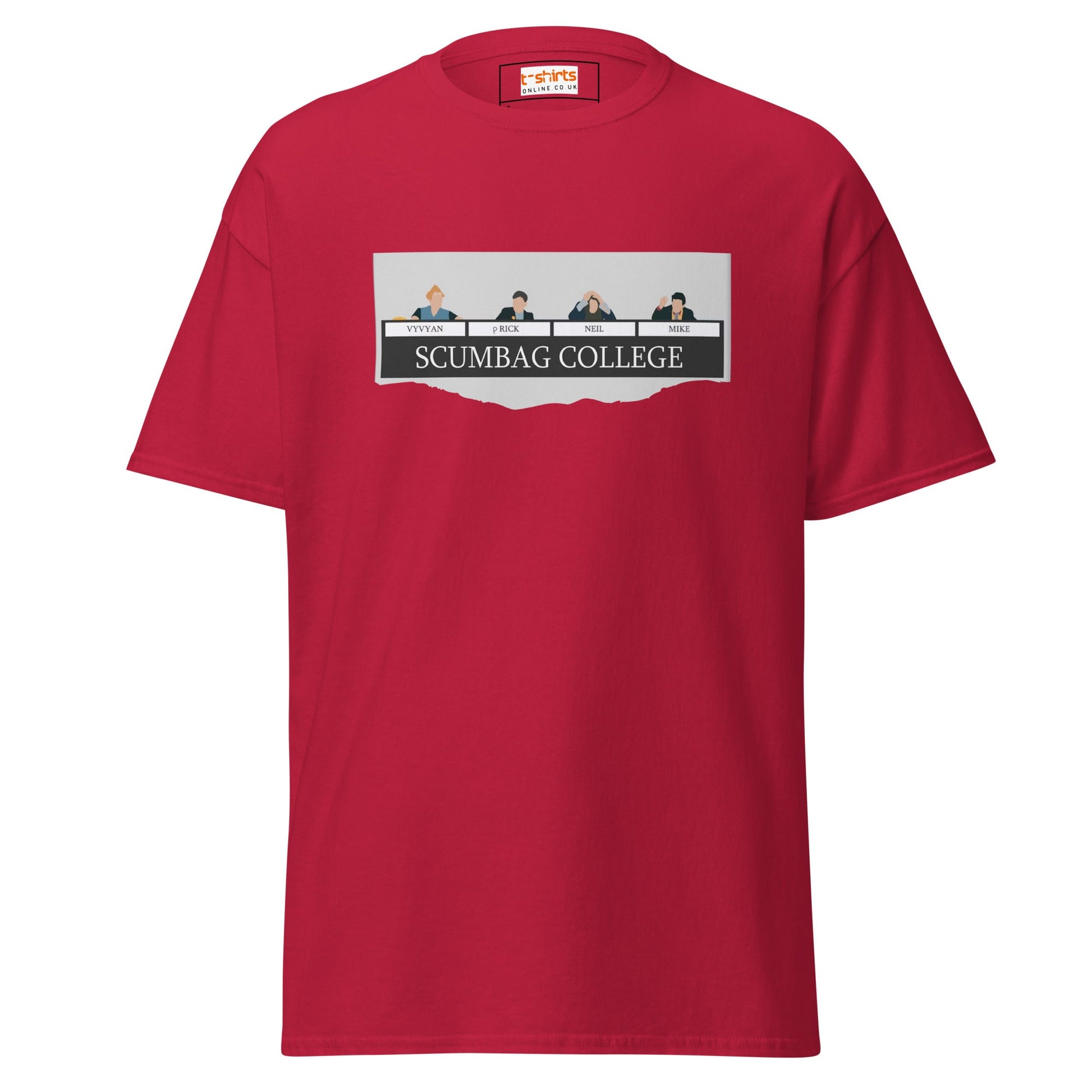 Scumbags College | TV Comedy T-Shirts - Cardinal - T-Shirts Online