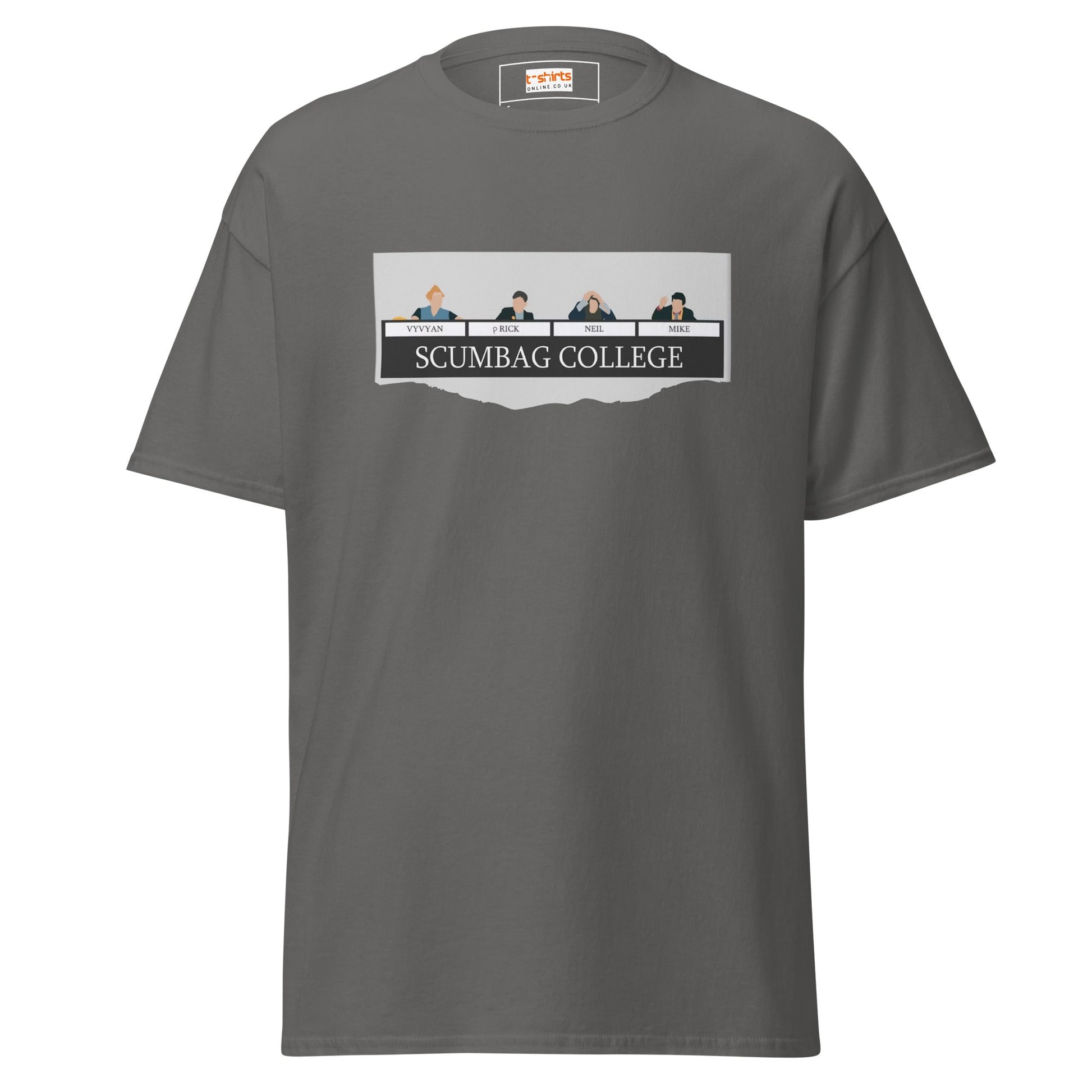 Scumbags College | TV Comedy T-Shirts - Charcoal - T-Shirts Online