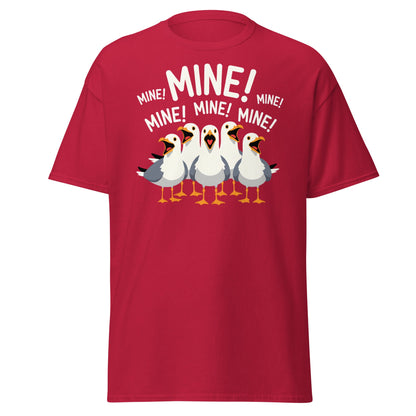 Seagull MINE! Funny Bird T-Shirt – Finding Nemo Inspired Tee - Cardinal - T-Shirts Online
