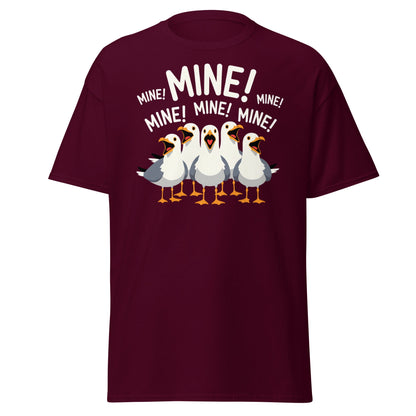 Seagull MINE! Funny Bird T-Shirt – Finding Nemo Inspired Tee - Maroon - T-Shirts Online
