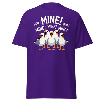 Seagull MINE! Funny Bird T-Shirt – Finding Nemo Inspired Tee - Purple - T-Shirts Online