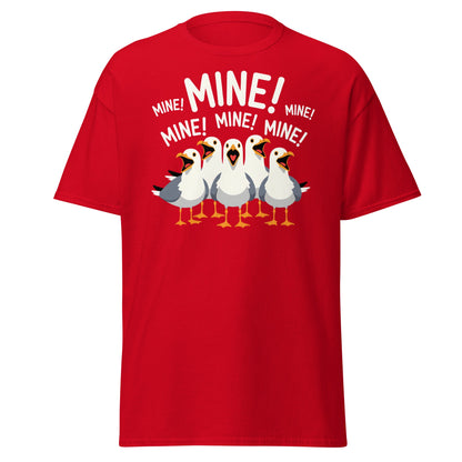 Seagull MINE! Funny Bird T-Shirt – Finding Nemo Inspired Tee - Red - T-Shirts Online