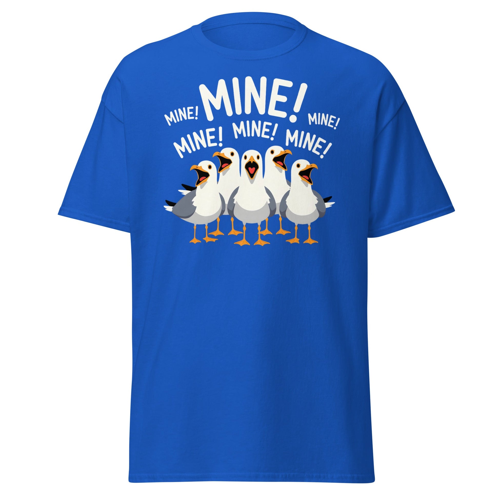 Seagull MINE! Funny Bird T-Shirt – Finding Nemo Inspired Tee - Royal - T-Shirts Online