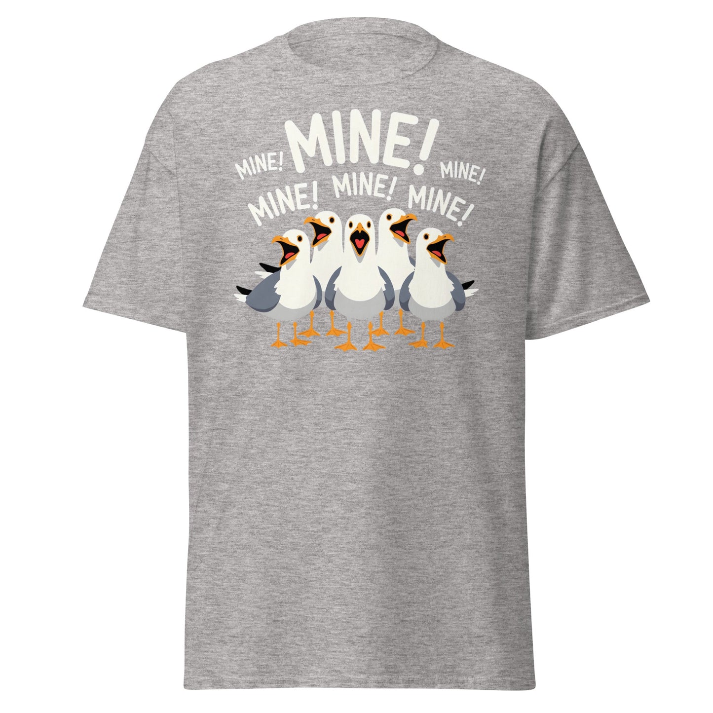 Seagull MINE! Funny Bird T-Shirt – Finding Nemo Inspired Tee - Sport Grey - T-Shirts Online