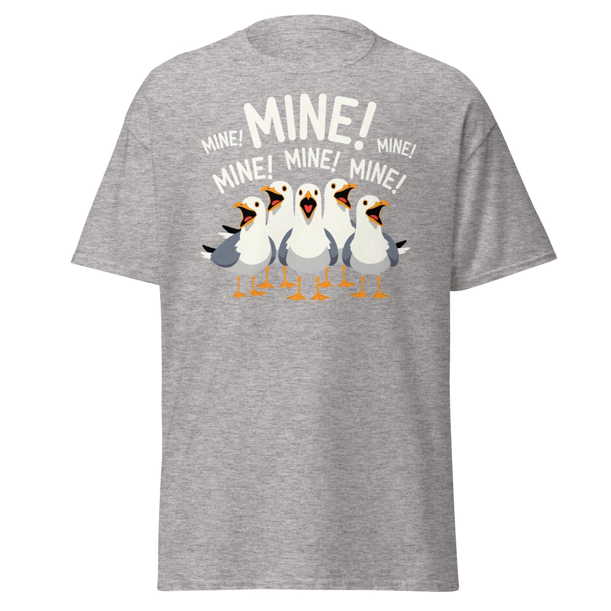 Seagull MINE! Funny Bird T-Shirt – Finding Nemo Inspired Tee - Sport Grey - T-Shirts Online