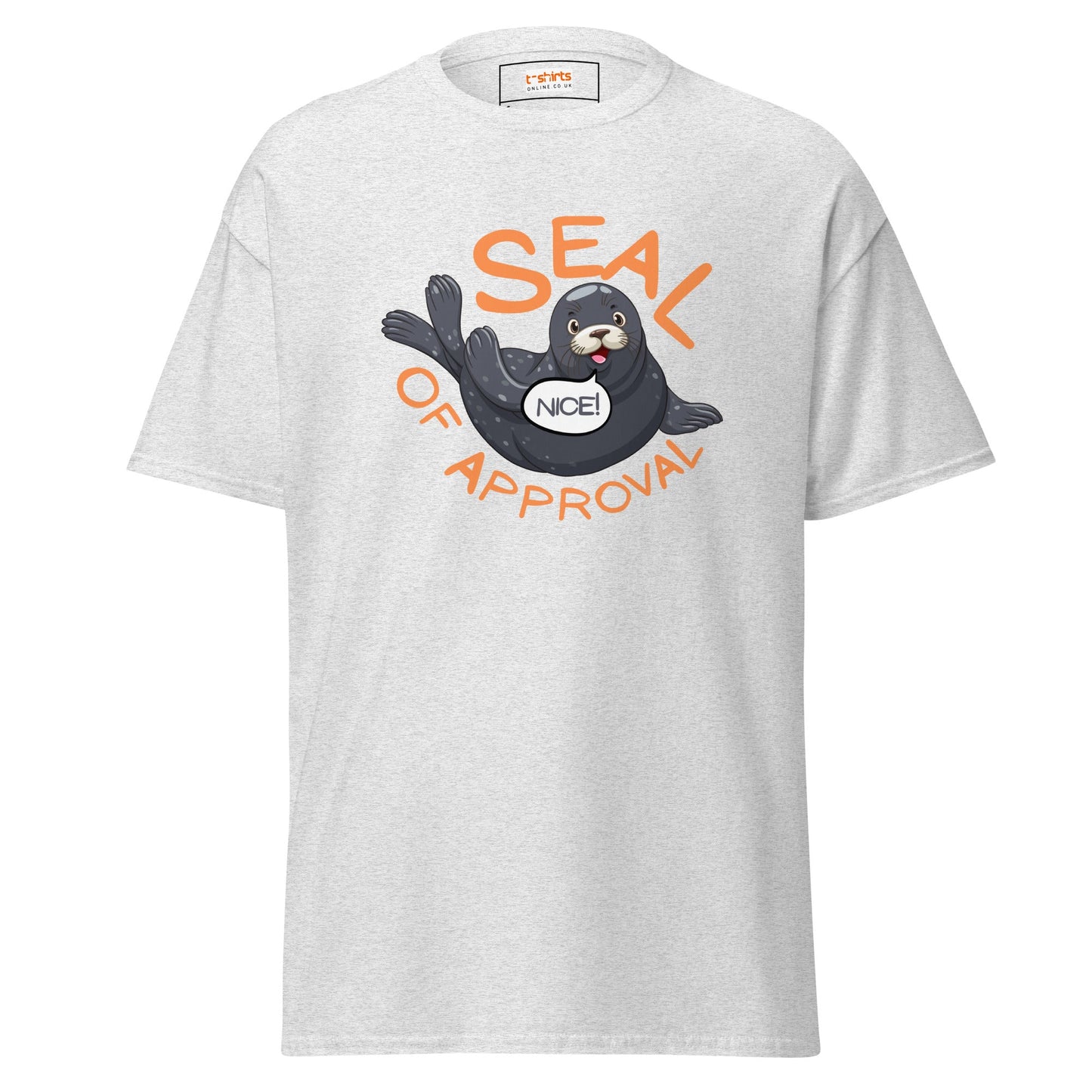 Seal of Approval T-Shirt | Funny Sarcastic T-Shirt - Ash - T-Shirts Online