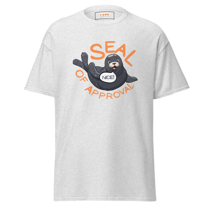 Seal of Approval T-Shirt | Funny Sarcastic T-Shirt - Ash - T-Shirts Online