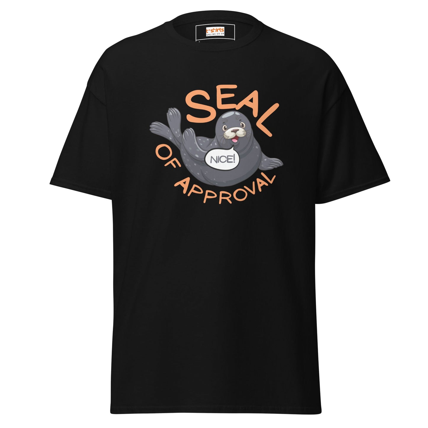 Seal of Approval T-Shirt | Funny Sarcastic T-Shirt - Black - T-Shirts Online