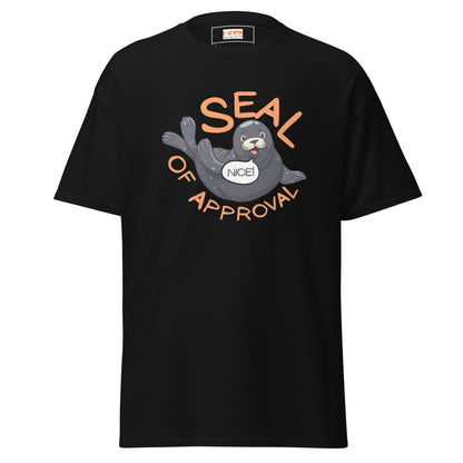 Seal of Approval T-Shirt | Funny Sarcastic T-Shirt - Black - T-Shirts Online