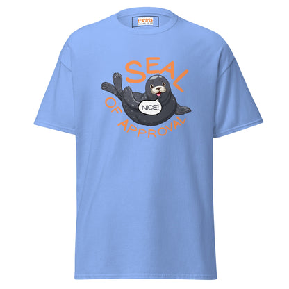 Seal of Approval T-Shirt | Funny Sarcastic T-Shirt - Carolina Blue - T-Shirts Online