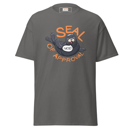Seal of Approval T-Shirt | Funny Sarcastic T-Shirt - Charcoal - T-Shirts Online