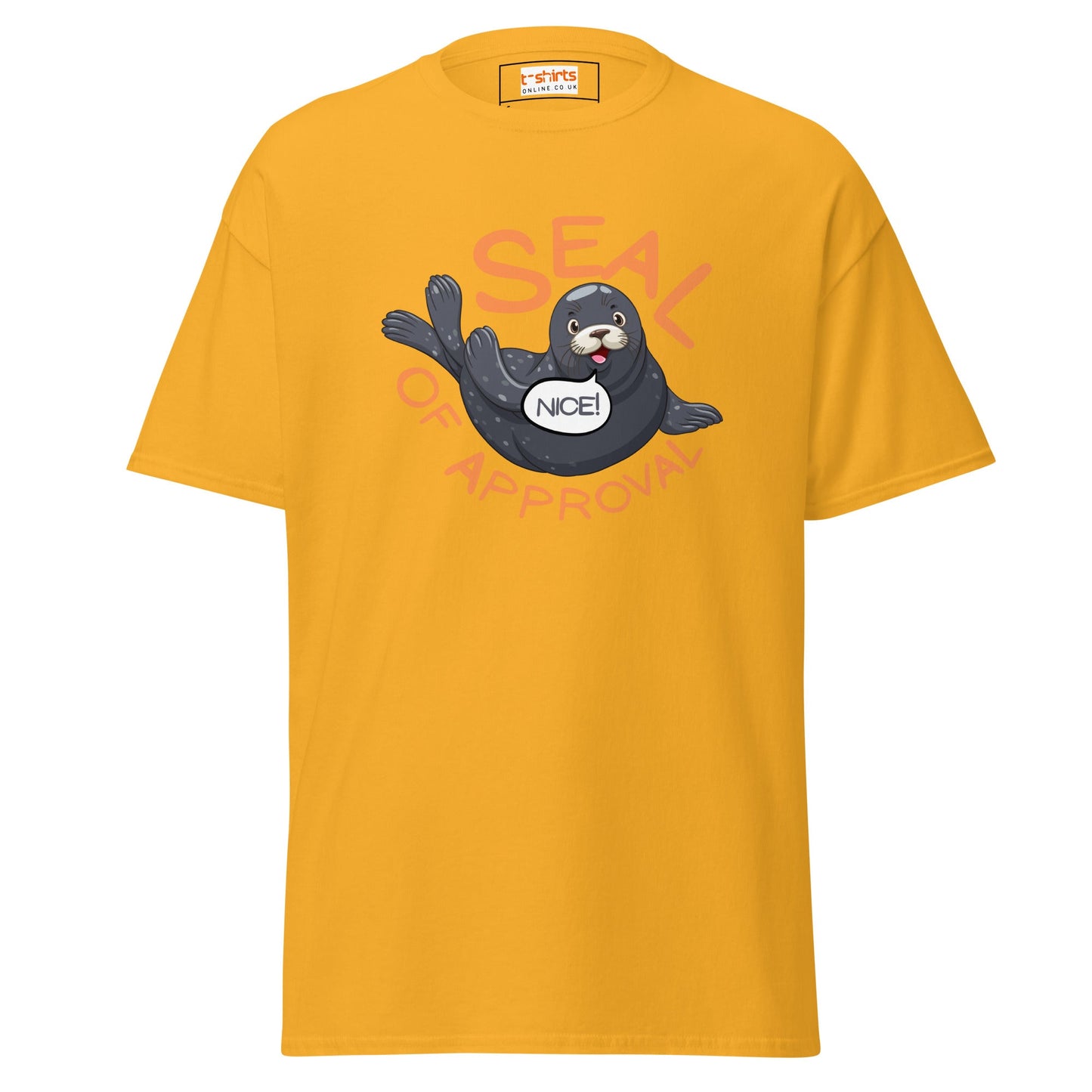 Seal of Approval T-Shirt | Funny Sarcastic T-Shirt - Gold - T-Shirts Online