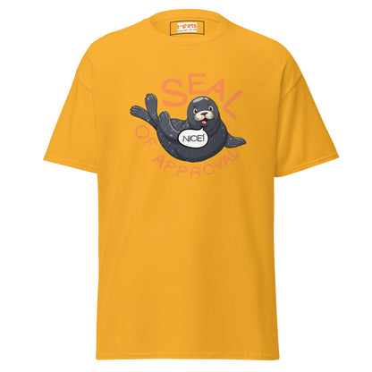 Seal of Approval T-Shirt | Funny Sarcastic T-Shirt - Gold - T-Shirts Online