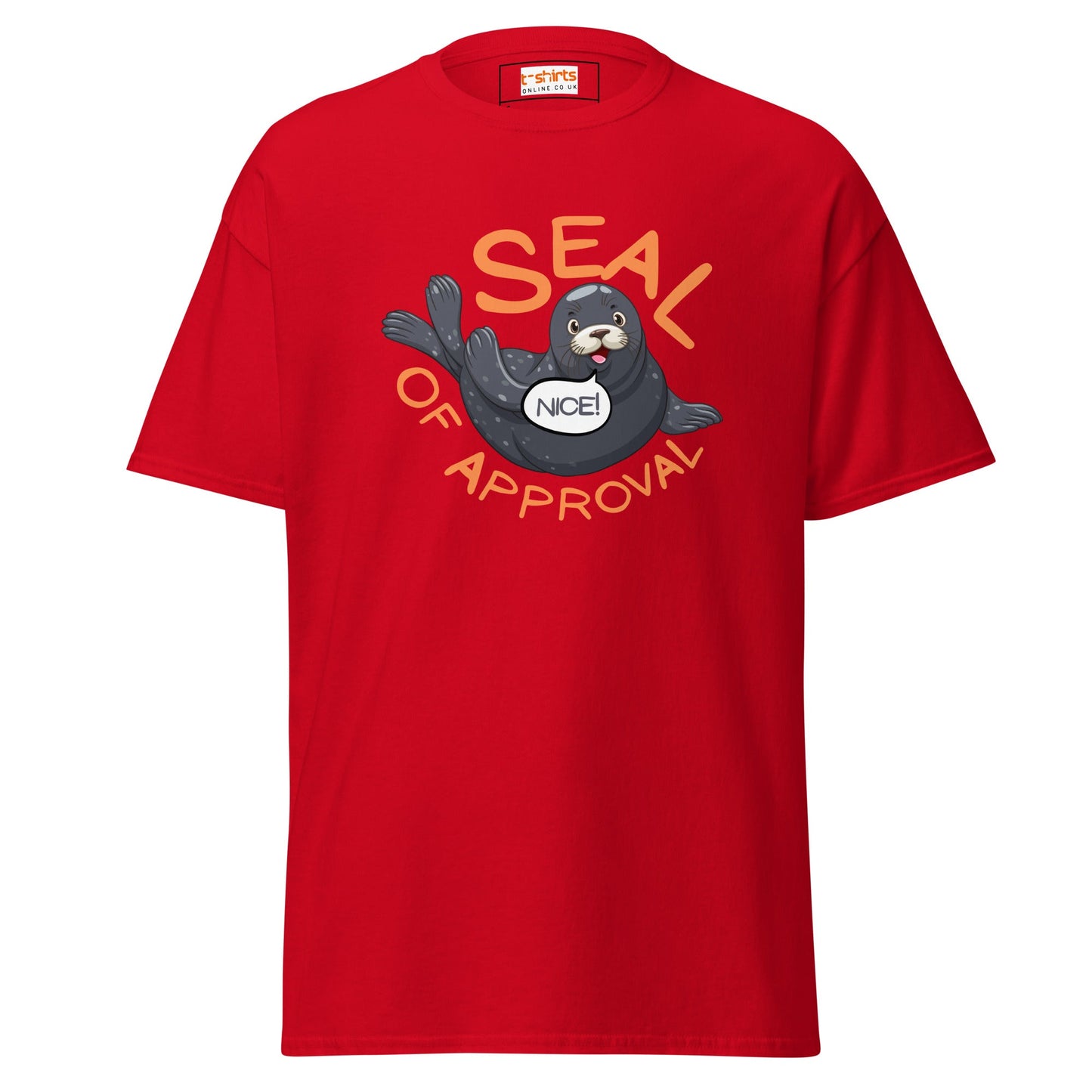 Seal of Approval T-Shirt | Funny Sarcastic T-Shirt - Red - T-Shirts Online