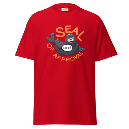 Seal of Approval T-Shirt | Funny Sarcastic T-Shirt - Red - T-Shirts Online