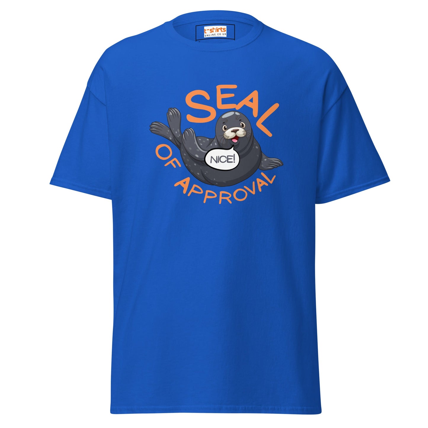 Seal of Approval T-Shirt | Funny Sarcastic T-Shirt - Royal - T-Shirts Online