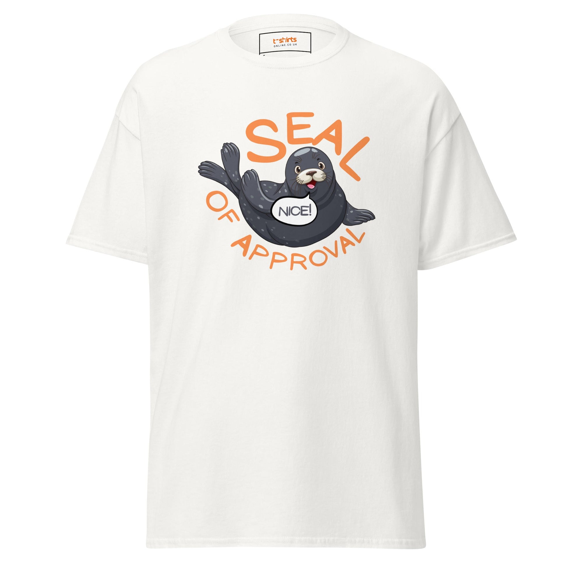 Seal of Approval T-Shirt | Funny Sarcastic T-Shirt - White - T-Shirts Online