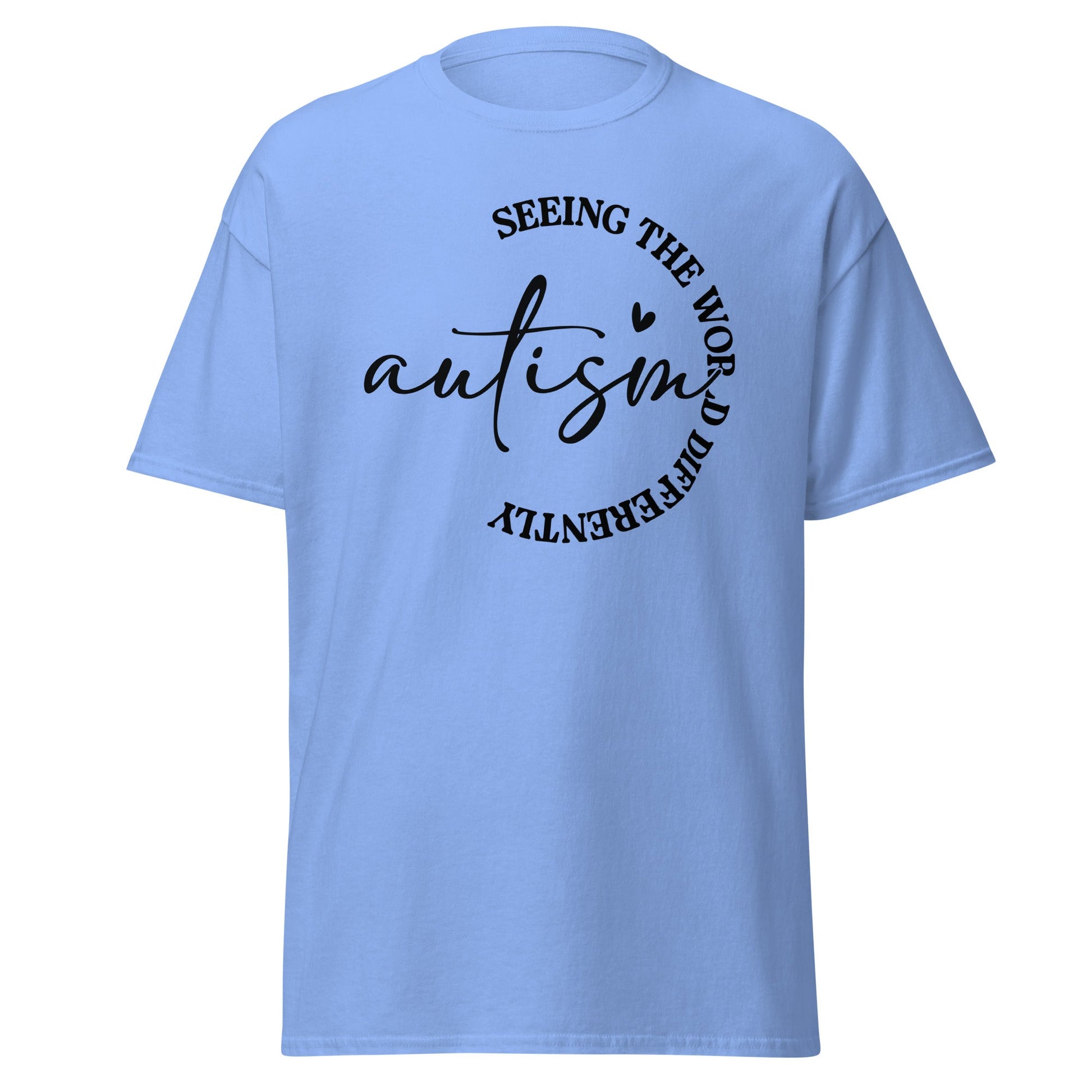 See the World Differently | Autism T-Shirt - Carolina Blue - T-Shirts Online