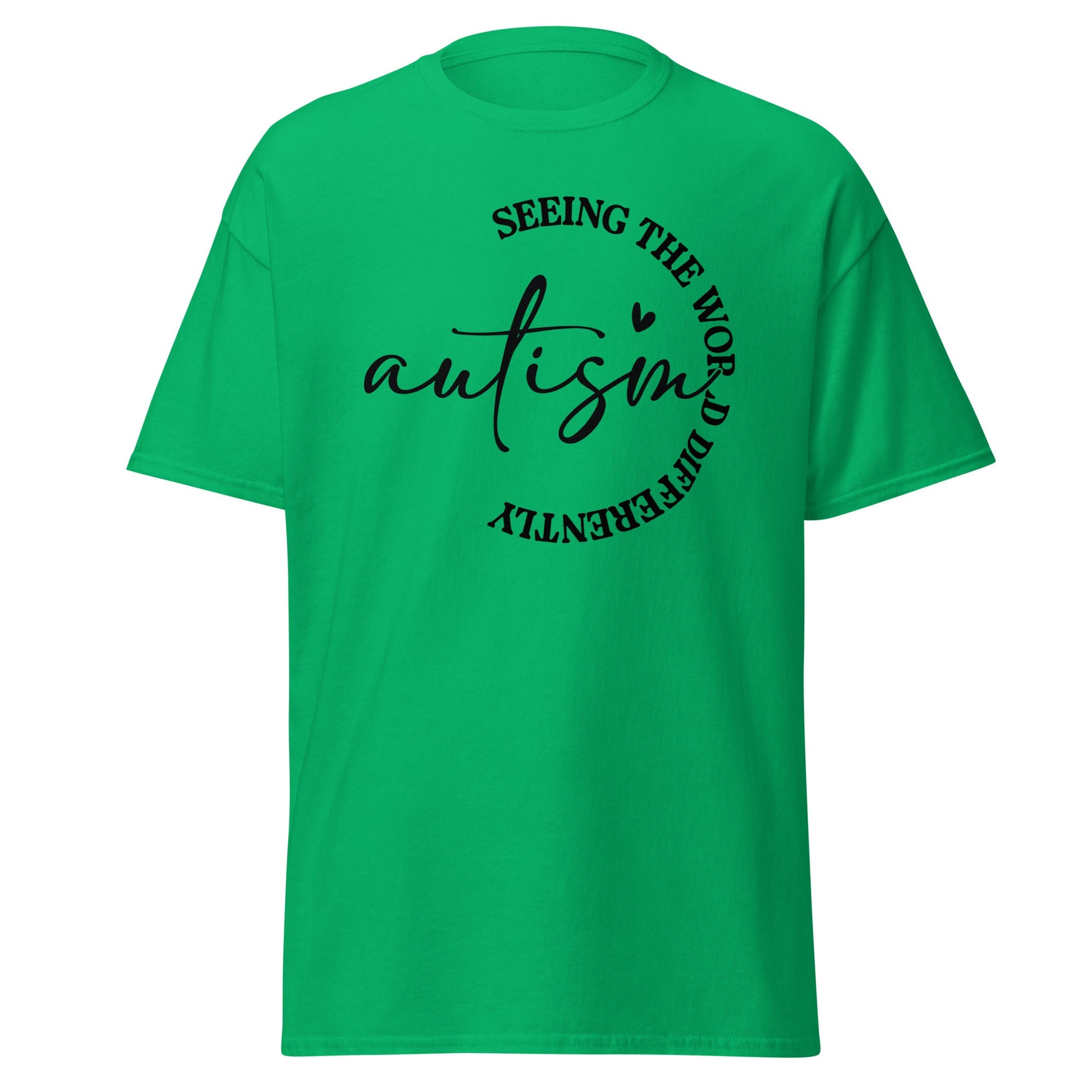 See the World Differently | Autism T-Shirt - Irish Green - T-Shirts Online