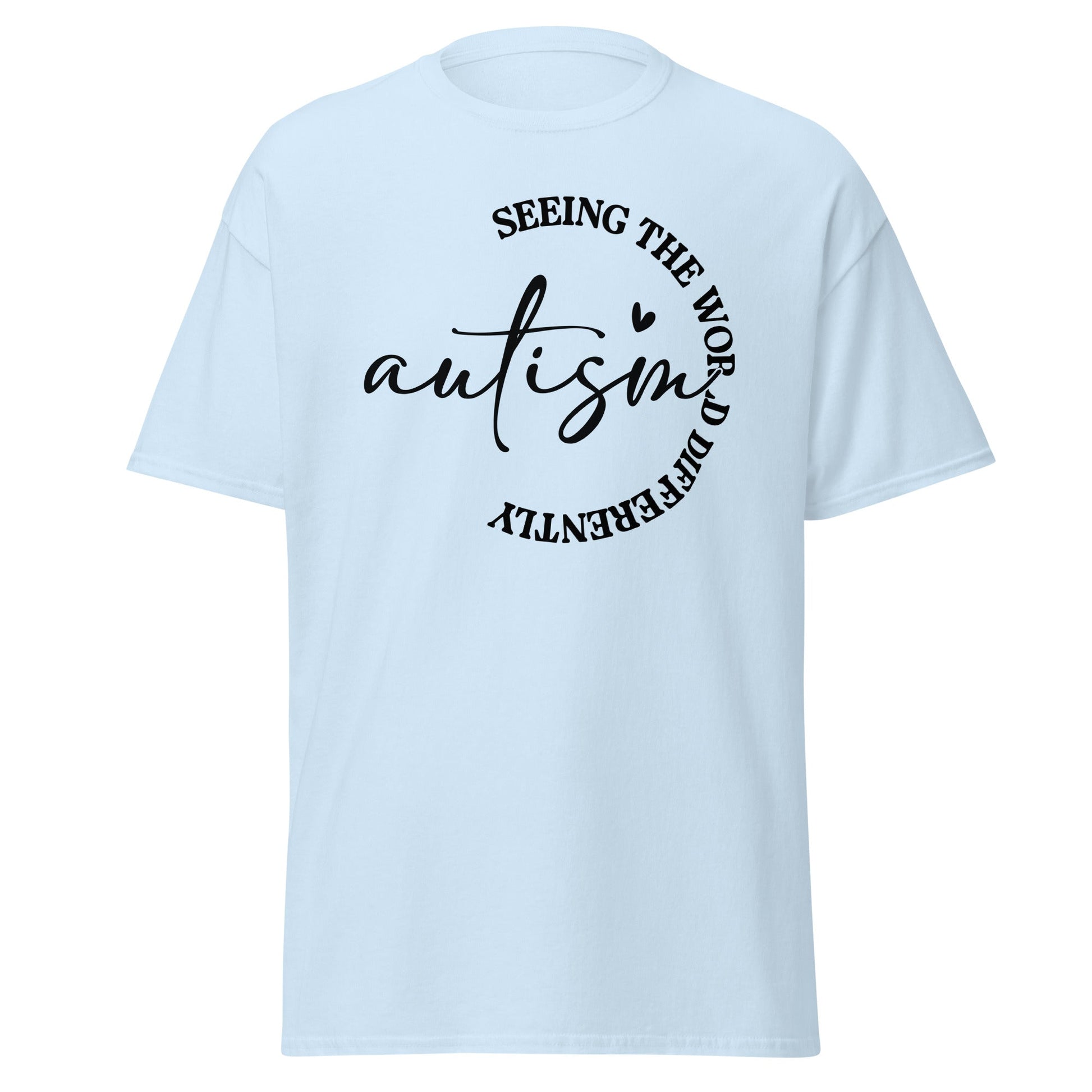 See the World Differently | Autism T-Shirt - Light Blue - T-Shirts Online