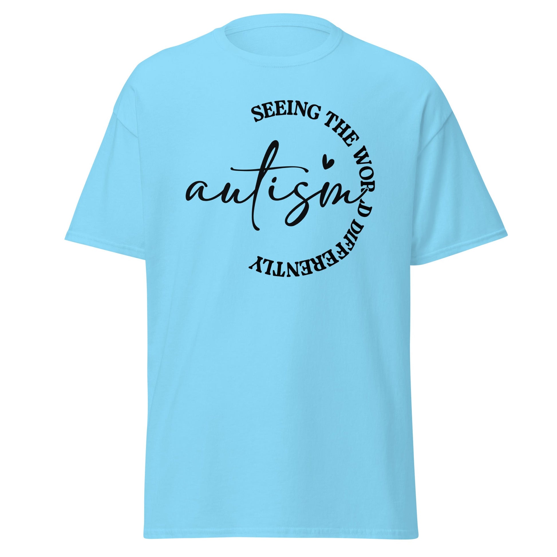 See the World Differently | Autism T-Shirt - Sky - T-Shirts Online