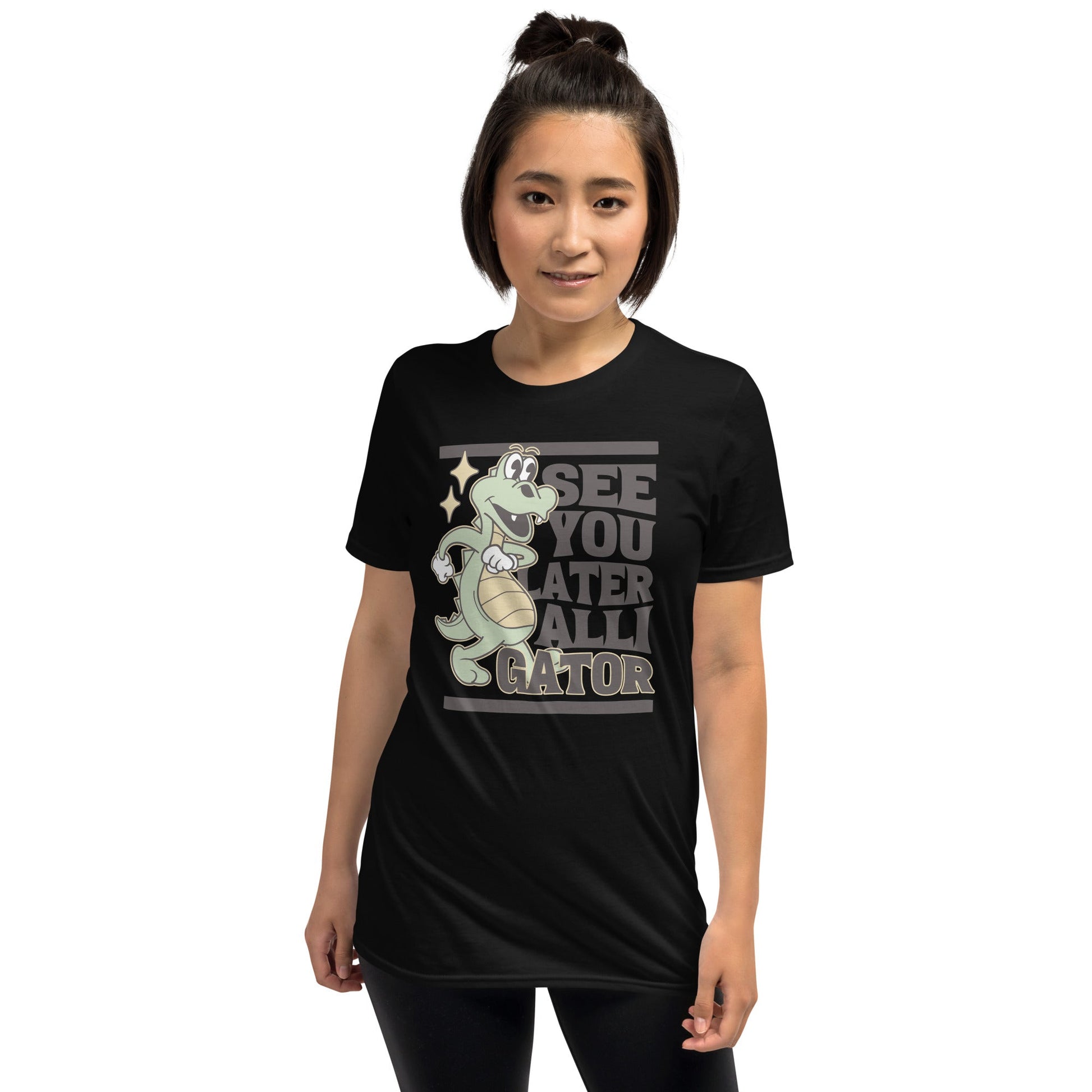 See You Later Alligator T-Shirt - Black - T-Shirts Online