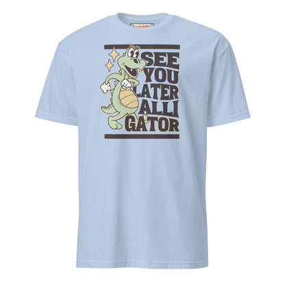See You Later Alligator T-Shirt - Light Blue - T-Shirts Online